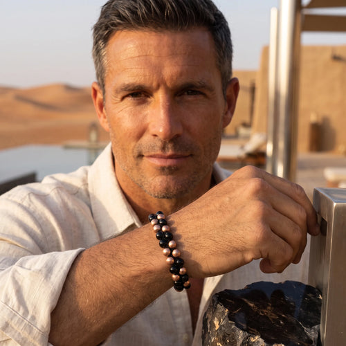 Cuprion: Copper + Hematite bracelet